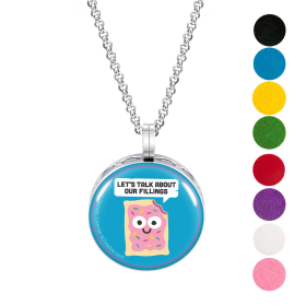 Necklace Diffusers (Stainless Steel) (With Oils: No, Pendant: Toaster Treat)