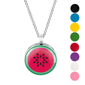 Necklace Diffusers (Stainless Steel) (With Oils: No, Pendant: Watermelon)