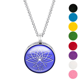 Necklace Diffusers (Stainless Steel) (With Oils: No, Pendant: Zen Af)