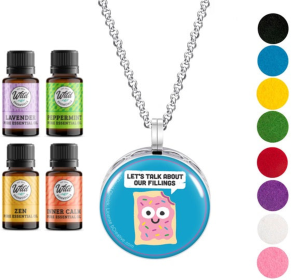 Necklace Diffusers (Stainless Steel) (With Oils: Yes, Pendant: Toaster Treat)