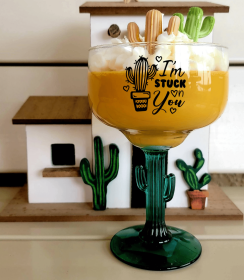 Cactus Theme Scented Soy Wax Candle (Scent: Tranquility)