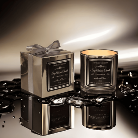Luxury Chrome Soy wax candle (Scent: Hawaiian Sunset)