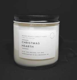 Christmas Hearth Soy Wax Candle (4 Size Options) (size: 2.4 oz Wax Melts)