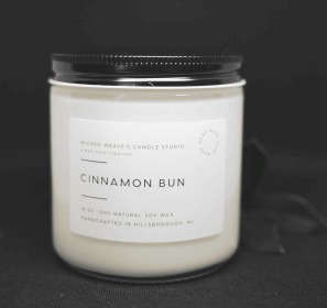Cinnamon Bun Soy Wax Candle (3 Size Options) (size: 2.4 oz Wax Melt)