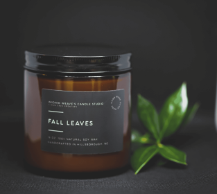Fall Leaves Soy Wax Candle (5 Size Options) (size: 2.4 oz Wax Melts)