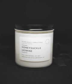 Honeysuckle Jasmine Soy Wax Candle (3 Size Options) (size: 2.4 oz Wax Melts)