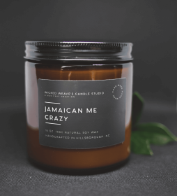 Jamaican Me Crazy Soy Wax Candle (4 Size Options) (size: 2.4 oz Wax Melts)
