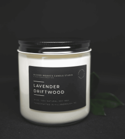 Lavender Driftwood Soy Wax Candle (4 Size Options) (size: 2.4 oz Wax Melts)