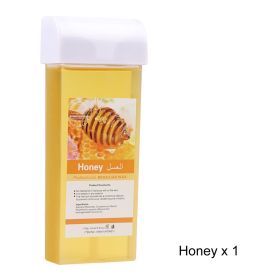 Hair Removal Wax Wax Refill Soft Wax Roller Cartridge For Roll on Waxing Kit Aloe Depilatory Rolling Wax For Sensitive Skin (Plug Type: US Plug, Color: 072-Honey)