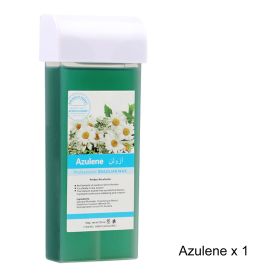 Hair Removal Wax Wax Refill Soft Wax Roller Cartridge For Roll on Waxing Kit Aloe Depilatory Rolling Wax For Sensitive Skin (Plug Type: US Plug, Color: 072-Azulene)