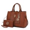 MKF Collection Yola Satchel Bag with Wallet Vegan Leather Women by Mia K