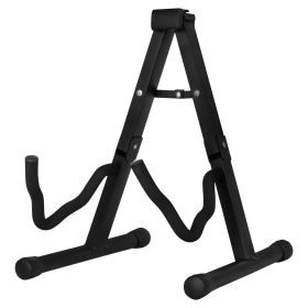 5 Core Guitar Stand 2PC A Frame w Soft Foam Arm Non Slip Rubber for Acoustic Electric Bass (SKU: GSS BLK)
