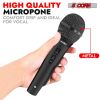 5 CORE Microphone Dynamic Vocal Handheld Mic Cardioid Unidirectional Microfono w On Off Switch + XLR Audio Cable for Singing Karaoke Public Speaking &